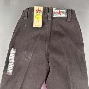 VTG Rockies Jeans Girl 8 Slim Black No Pocket Riding Pants Denim 21x27 NWT